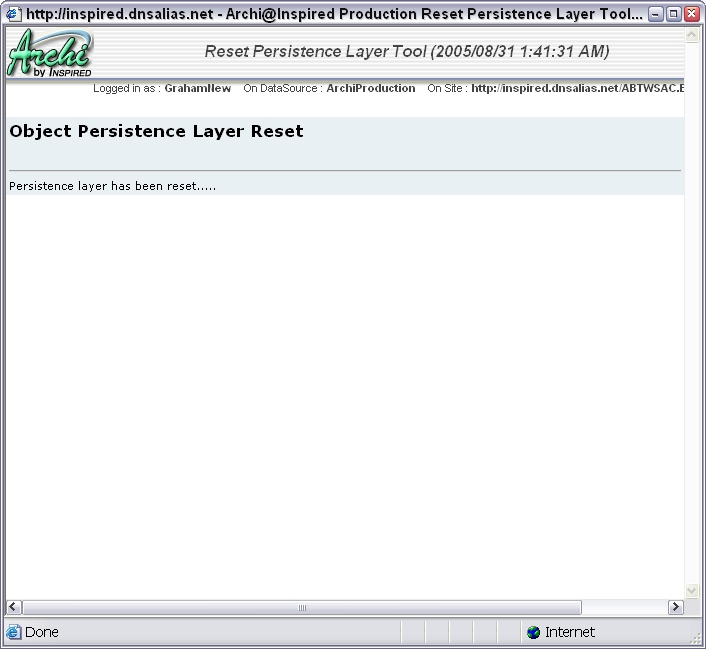 Tool-PersistenceLayerReset